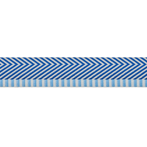 Schumacher Chevron Twill Tape Trim 76113 / Blue
