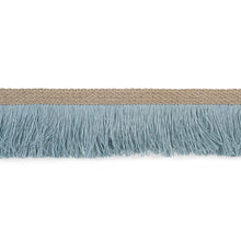 Load image into Gallery viewer, Schumacher Braided Linen Fringe Trim 76260 / Sky