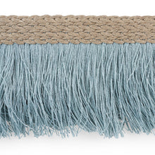 Load image into Gallery viewer, Schumacher Braided Linen Fringe Trim 76260 / Sky