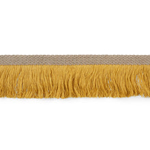 Load image into Gallery viewer, Schumacher Braided Linen Fringe Trim 76263 / Gold