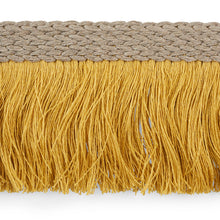Load image into Gallery viewer, Schumacher Braided Linen Fringe Trim 76263 / Gold