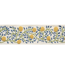 Load image into Gallery viewer, Schumacher Ashoka Tape Trim 76292 / Citron &amp; Blue