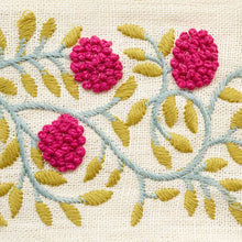 Load image into Gallery viewer, Schumacher Ashoka Tape Trim 76293 / Magenta &amp; Leaf