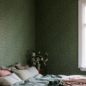 Schumacher Hazel Wallpaper 7663 / Spruce