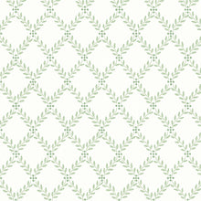 Load image into Gallery viewer, Schumacher Trellis Leaves Wallpaper 7671 / Leaf
