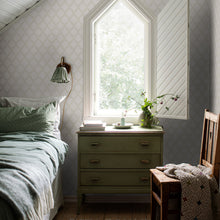 Load image into Gallery viewer, Schumacher Trellis Leaves Wallpaper 7673 / Natural