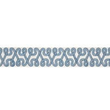 Load image into Gallery viewer, Schumacher Freeform Embroidered Tape Trim 76731 / Sky