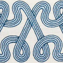 Load image into Gallery viewer, Schumacher Freeform Embroidered Tape Trim 76731 / Sky
