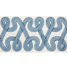 Load image into Gallery viewer, Schumacher Freeform Embroidered Tape Trim 76731 / Sky