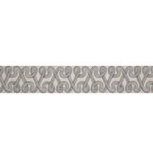 Load image into Gallery viewer, Schumacher Freeform Embroidered Tape Trim 76732 / Graphite
