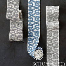 Load image into Gallery viewer, Schumacher Freeform Embroidered Tape Trim 76732 / Graphite