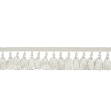 Load image into Gallery viewer, Schumacher Valentin Silk Tassel Trim 76800 / Ivory