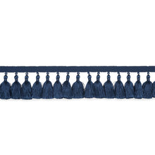 Load image into Gallery viewer, Schumacher Valentin Silk Tassel Trim 76804 / Navy