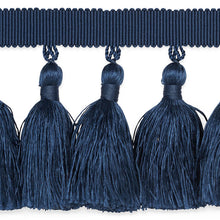 Load image into Gallery viewer, Schumacher Valentin Silk Tassel Trim 76804 / Navy