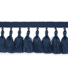 Load image into Gallery viewer, Schumacher Valentin Silk Tassel Trim 76804 / Navy