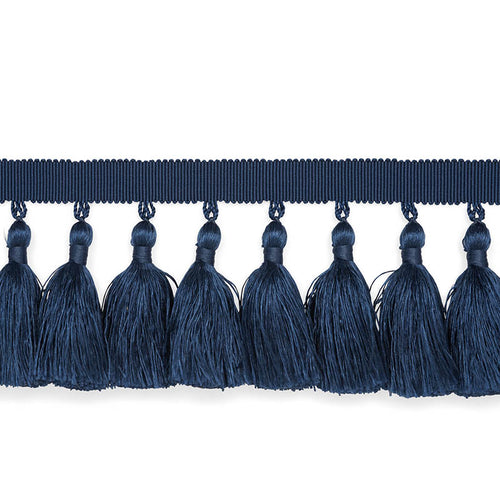 Schumacher Valentin Silk Tassel Trim 76804 / Navy