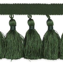 Load image into Gallery viewer, Schumacher Valentin Silk Tassel Trim 76806 / Emerald