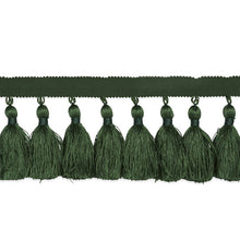 Load image into Gallery viewer, Schumacher Valentin Silk Tassel Trim 76806 / Emerald