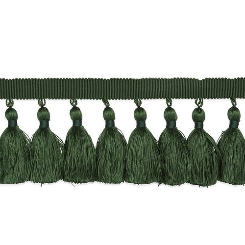 Schumacher Valentin Silk Tassel Trim 76806 / Emerald