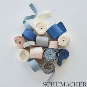 Schumacher Mathias Linen Tape Narrow Trim 76831 / Indigo