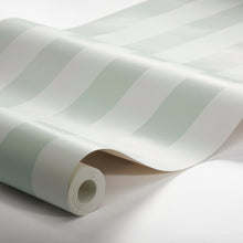 Load image into Gallery viewer, Schumacher Falsterbo Stripe Wallpaper 7684 / Mineral