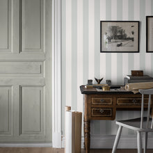 Load image into Gallery viewer, Schumacher Falsterbo Stripe Wallpaper 7684 / Mineral