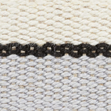 Load image into Gallery viewer, Schumacher Ile Saint-Louis Narrow Tape Trim 77000 / White Black &amp; Silvery Blue