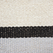 Load image into Gallery viewer, Schumacher Ile Saint-Louis Wide Tape Trim 77020 / White Black &amp; Silvery Blue