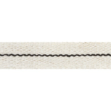 Load image into Gallery viewer, Schumacher Agnes Narrow Tape Trim 77060 / White &amp; Black