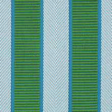 Load image into Gallery viewer, SCHUMACHER RIBBON STRIPE FABRIC 77100 / EMERALD