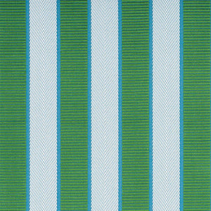 SCHUMACHER RIBBON STRIPE FABRIC 77100 / EMERALD