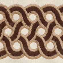 Load image into Gallery viewer, Schumacher Mandeville Tape Trim 77151 / Chestnut