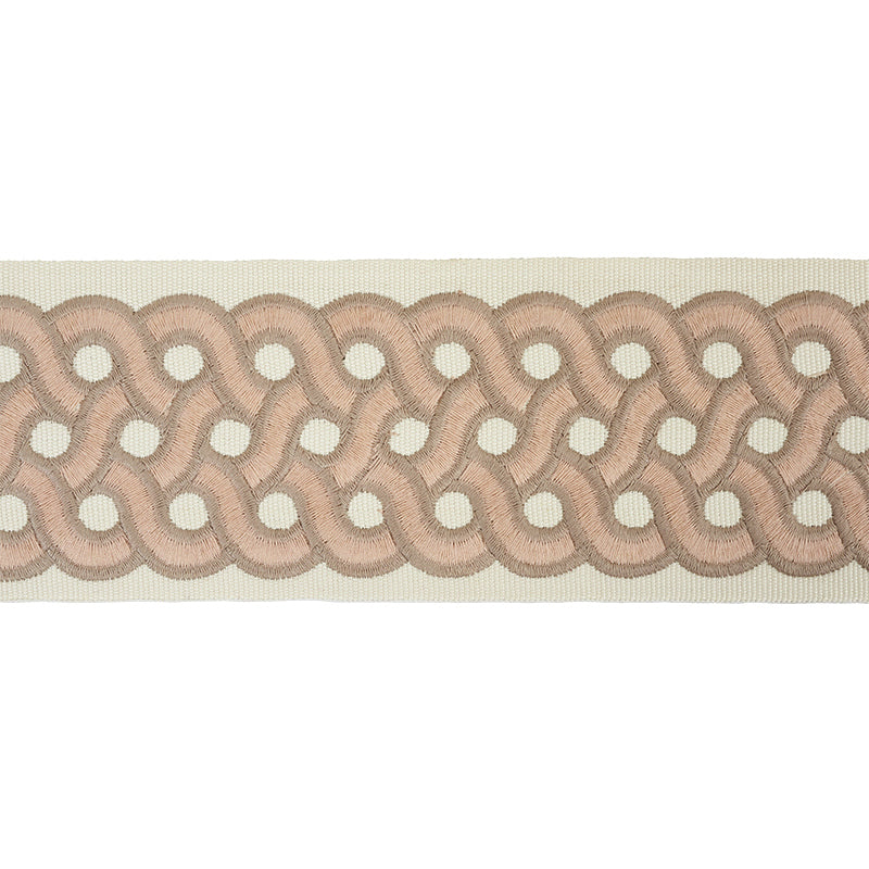 Schumacher Mandeville Tape Trim Blush | Fabric Bistro | Columbia