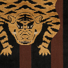 Load image into Gallery viewer, SCHUMACHER JOKHANG TIGER VELVET FABRIC 77232 / BROWN &amp; BLACK