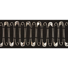Load image into Gallery viewer, Schumacher Punk Rock Mix Tape Trim 77270 / Black
