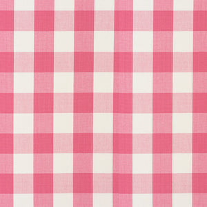 SCHUMACHER CAMDEN COTTON CHECK FABRIC 77321 / MAGENTA