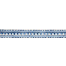 Load image into Gallery viewer, Schumacher Toula Hand Blocked Linen Tape Trim 77330 / Blues