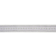 Load image into Gallery viewer, Schumacher Toula Hand Blocked Linen Tape Trim 77332 / Lilac &amp; Grey