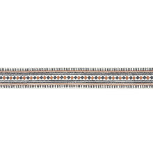 Load image into Gallery viewer, Schumacher Toula Hand Blocked Linen Tape Trim 77333 / Black &amp; Brown