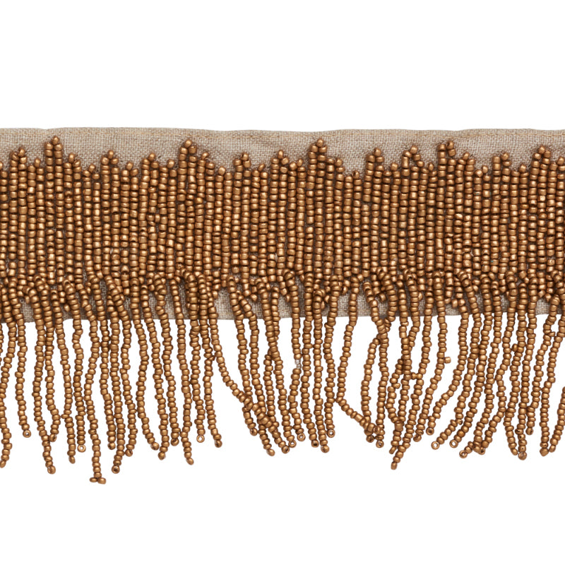 Schumacher Starling Beaded Fringe Trim 77372 / Gold