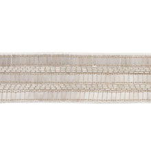 Load image into Gallery viewer, Schumacher Trento Beaded Tape Trim 77380 / Platinum