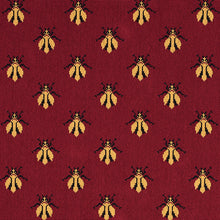 Load image into Gallery viewer, SCHUMACHER BEE EPINGLE FABRIC 77410 / RED