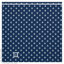 Load image into Gallery viewer, SCHUMACHER BEE EPINGLE FABRIC 77411 / BLUE