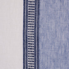 Load image into Gallery viewer, SCHUMACHER SENITA STRIPE SHEER FABRIC 77431 / BLUE
