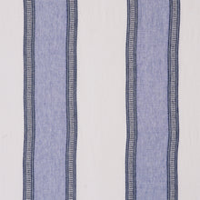 Load image into Gallery viewer, SCHUMACHER SENITA STRIPE SHEER FABRIC 77431 / BLUE