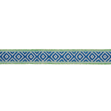 Load image into Gallery viewer, Schumacher Larson Tape Trim 77461 / Blue &amp; Green
