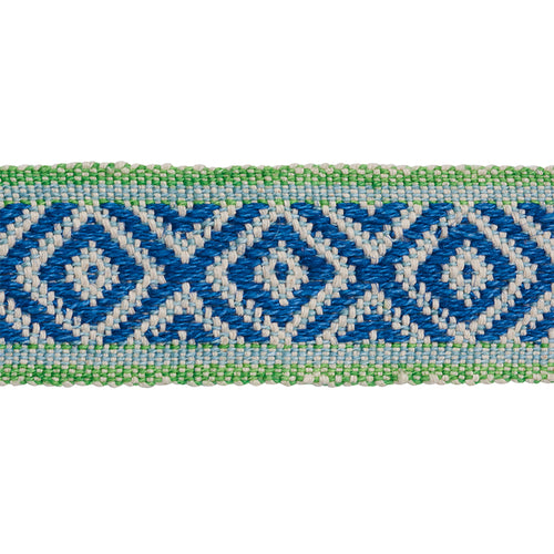 Schumacher Larson Tape Trim 77461 / Blue & Green
