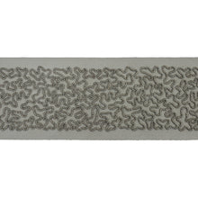 Load image into Gallery viewer, Schumacher Vermicelli Beaded Tape Trim 77480 / Gunmetal