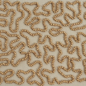 Schumacher Vermicelli Beaded Tape Trim 77481 / Gold