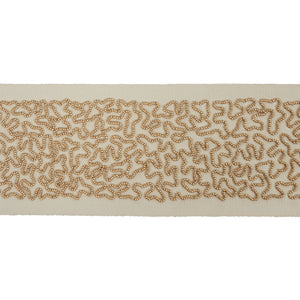 Schumacher Vermicelli Beaded Tape Trim 77481 / Gold